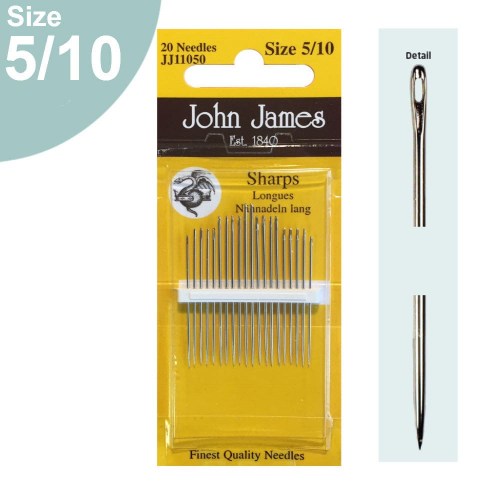 Hand Sewing Needles Sharps Size 5-10
